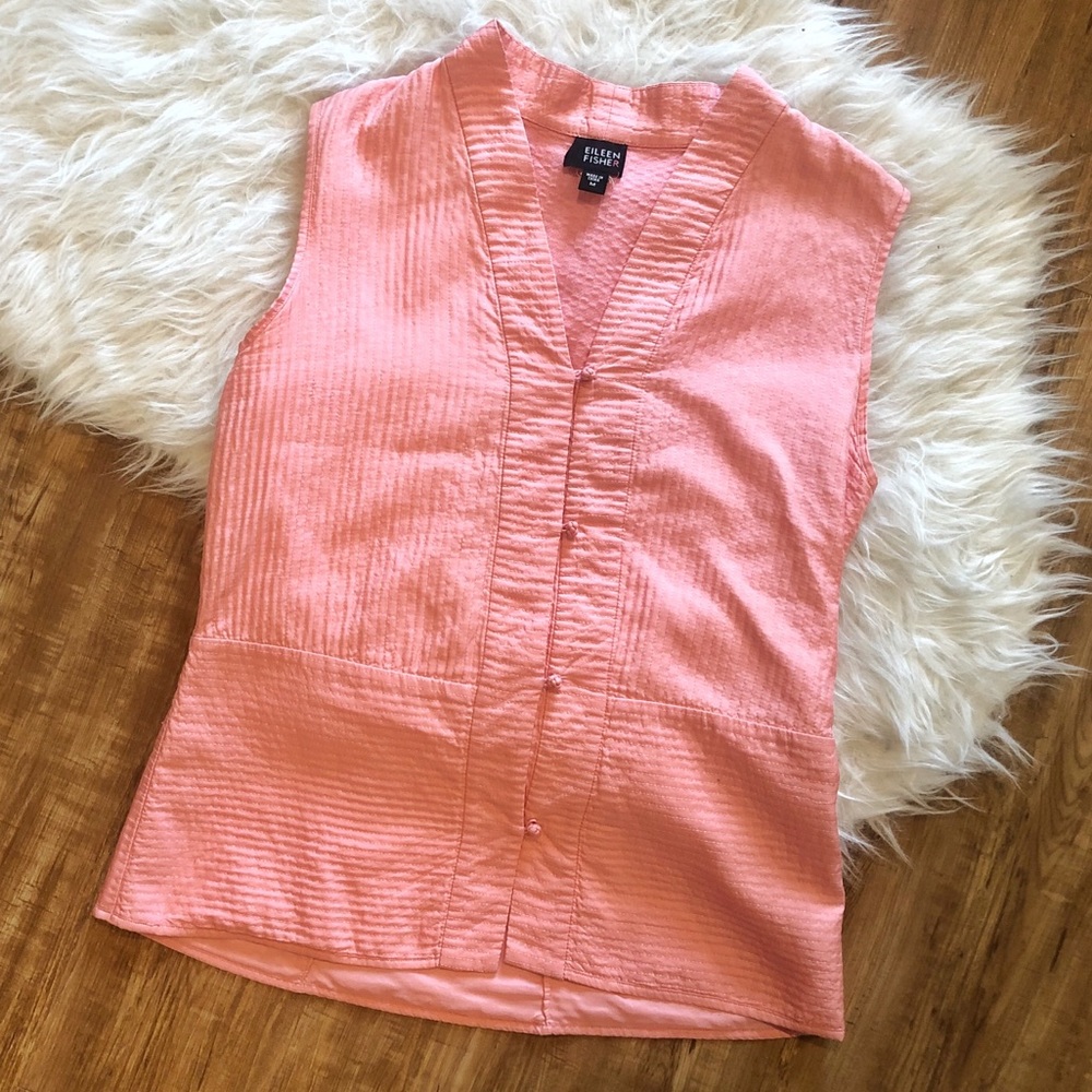 Eileen Fisher Sleeveless Silk Top